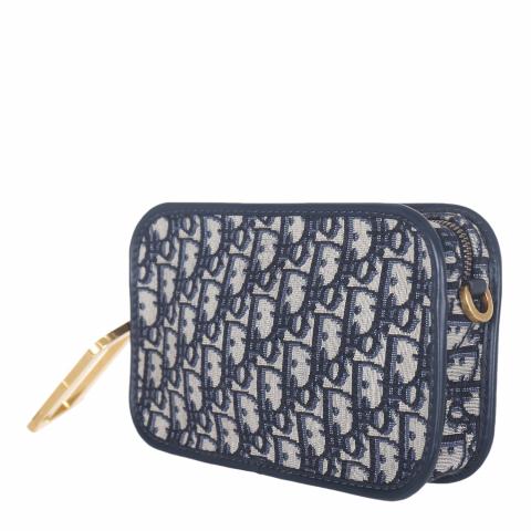 Dior oblique canvas clearance diorquake clutch bag